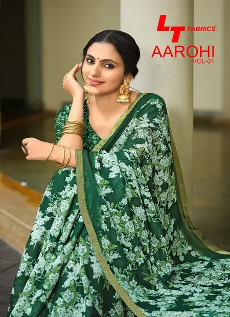 Aarohi Vol 1 By Kashvi Dola Silk With Fancy Lace Saree Wholesalers In Delhi